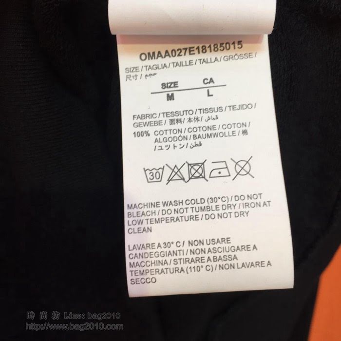 OffWhite男裝 19-20FW新款 最高品質 off黑色連帽套頭衛衣  tzy2277